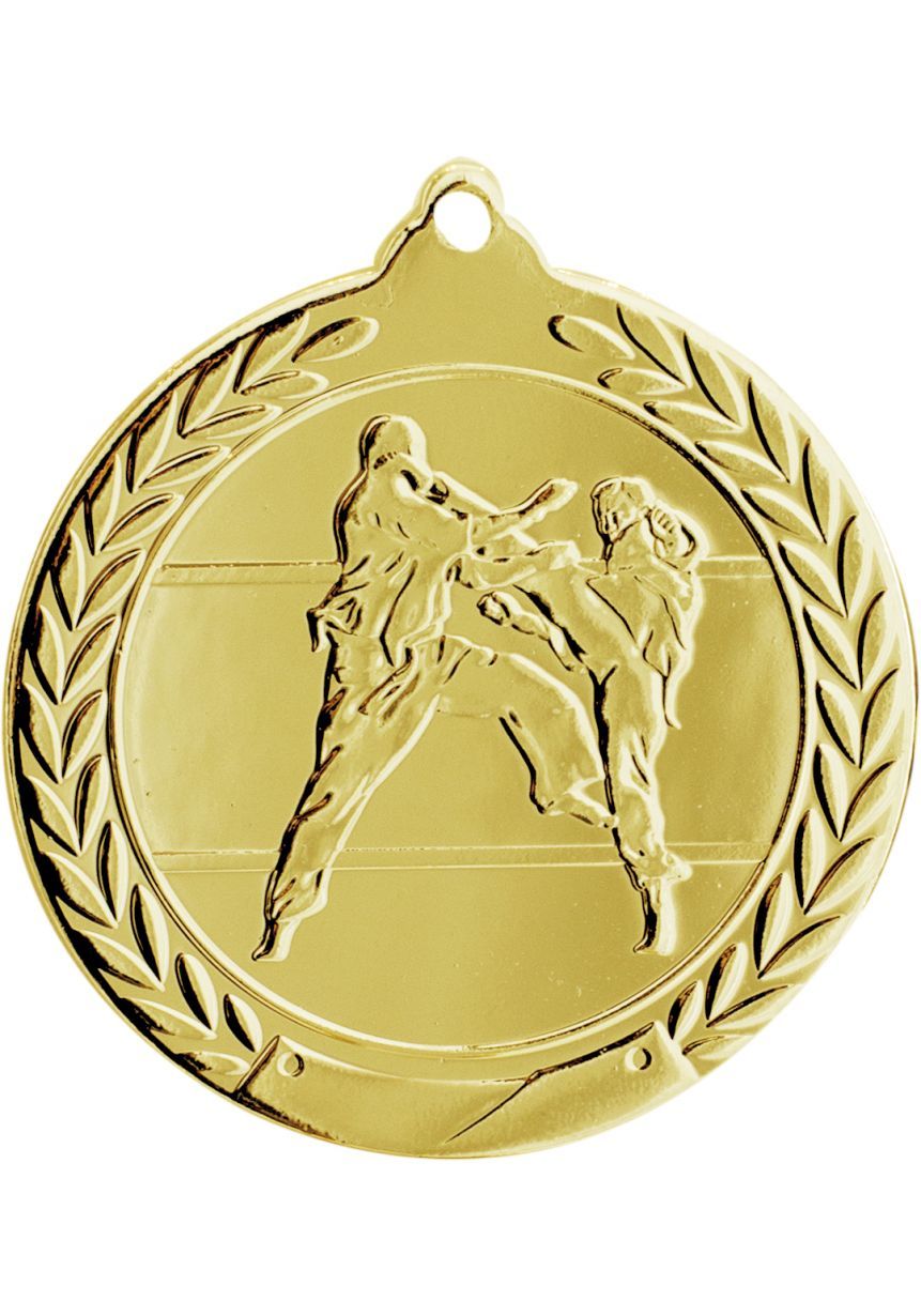 Karate medal embossed 50 mm
