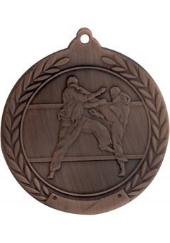 Médaille de karaté gaufré 50 mm Thumb