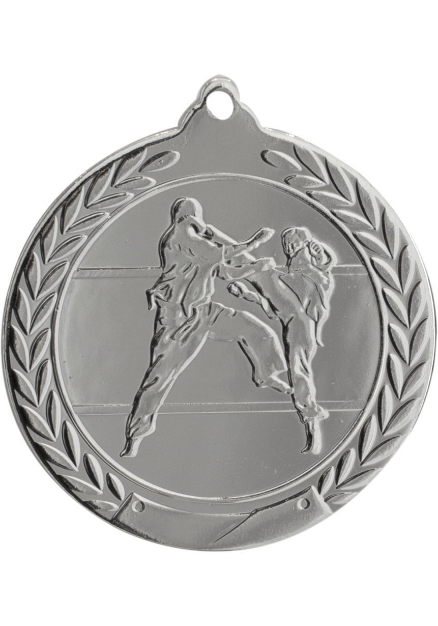 Karate medal embossed 50 mm