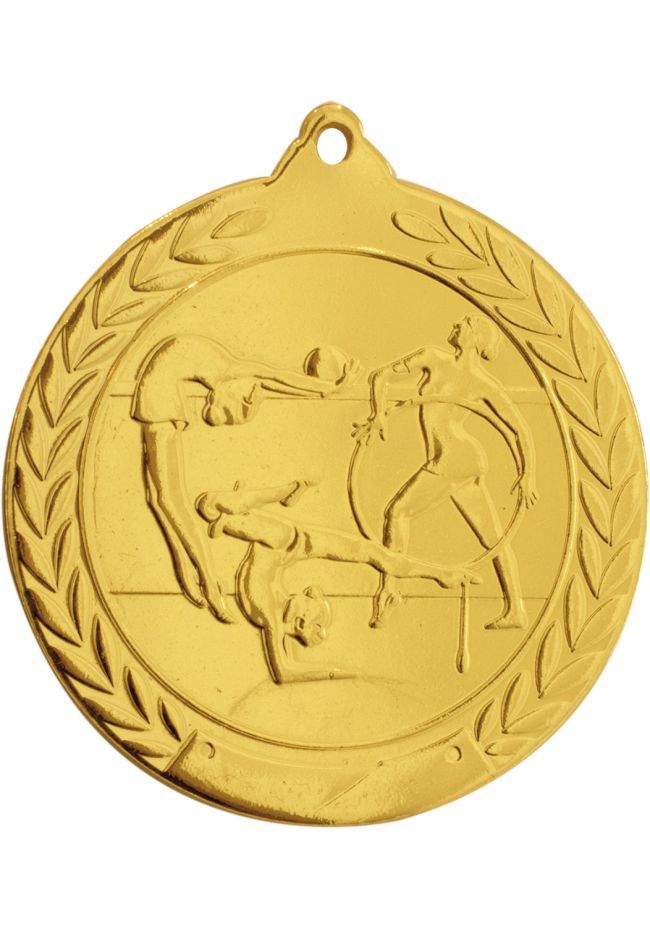 Gymnastik Medaille geprägt 50 mm