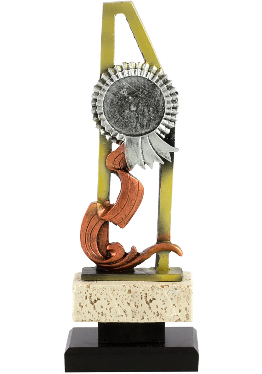 Trofeo roseta resina deportivo