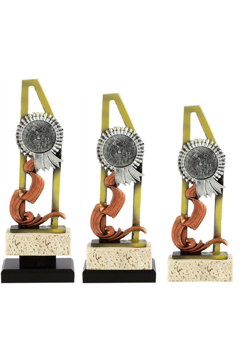Trofeo roseta resina deportivo