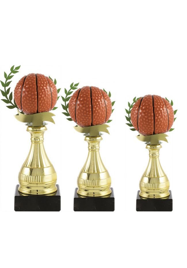 Trofeo pelota baloncesto alegórico