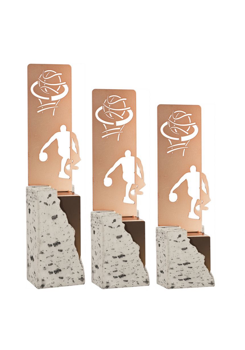 Trofeo metal baloncesto