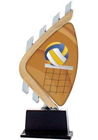 Resin volleyball trophy
