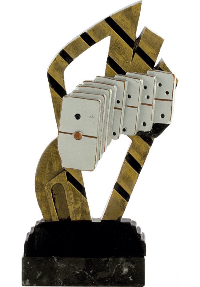 Trofeo abstracto dominó