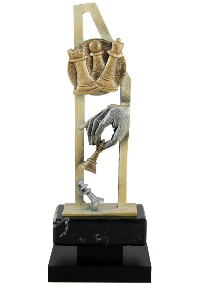 Pentagone jeu d'échecs trophée