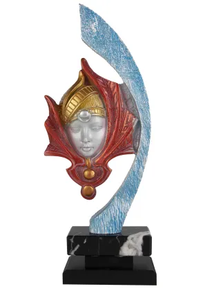 Trophäe Metallmaske