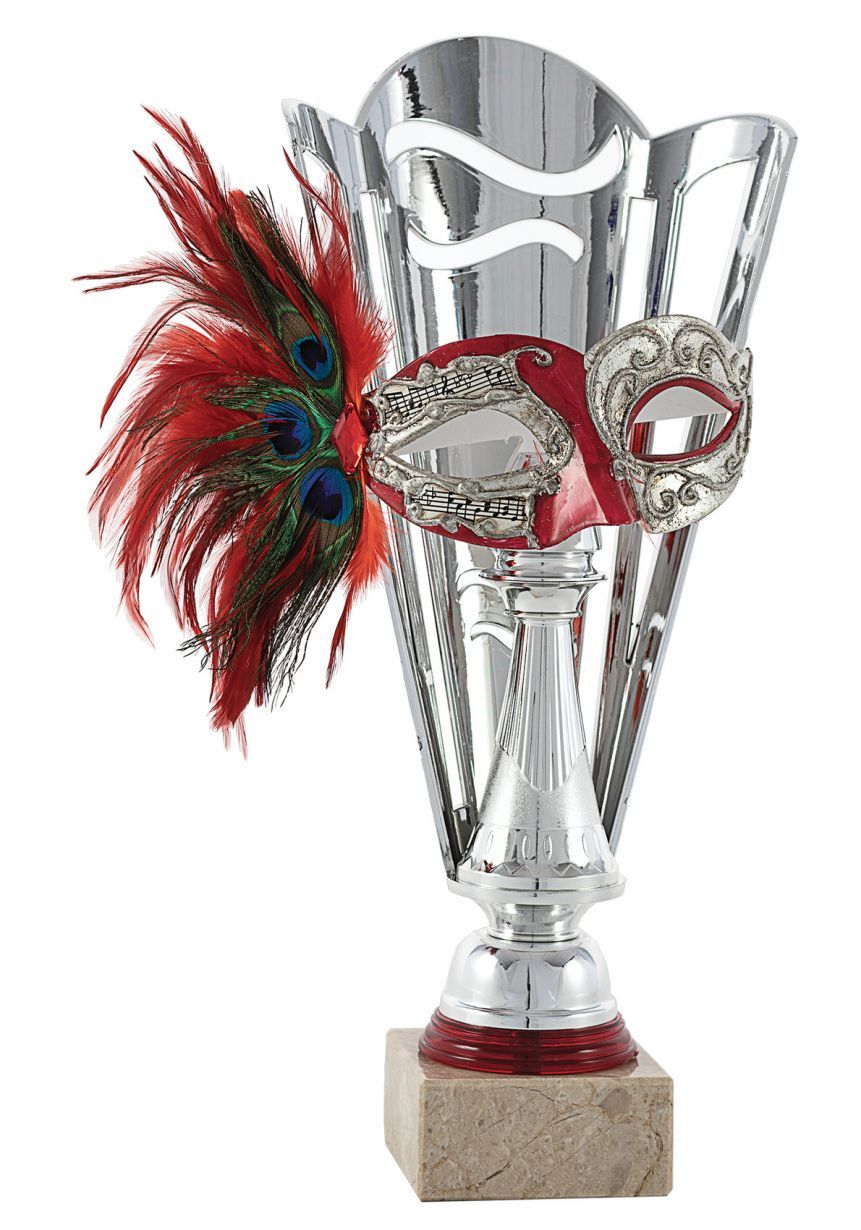 Trophäe Metallmaske