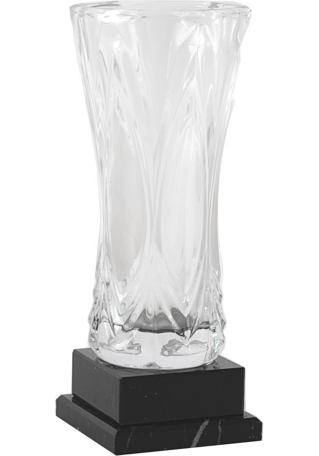 Trofeo jarrón cristal base mármol