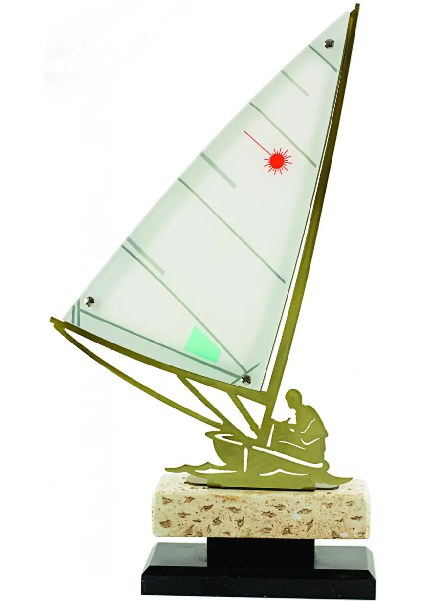 Trofeo metal barco