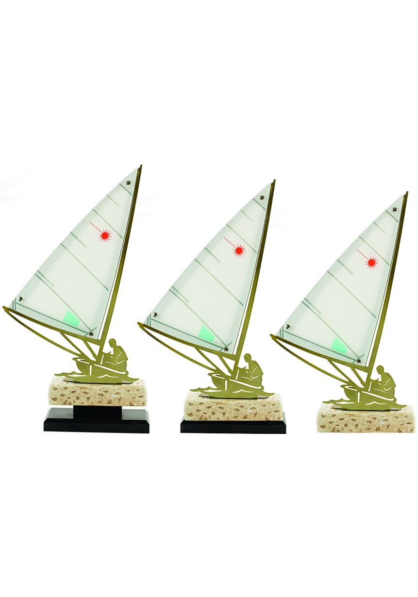 Trofeo metal barco
